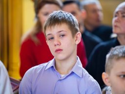 Воспитанники воскресной школы приняли участие в архиерейском богослужении